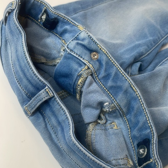 Jumping Beans Pants Girls Blue Washed Stretch Pants - Picture 5 of 10